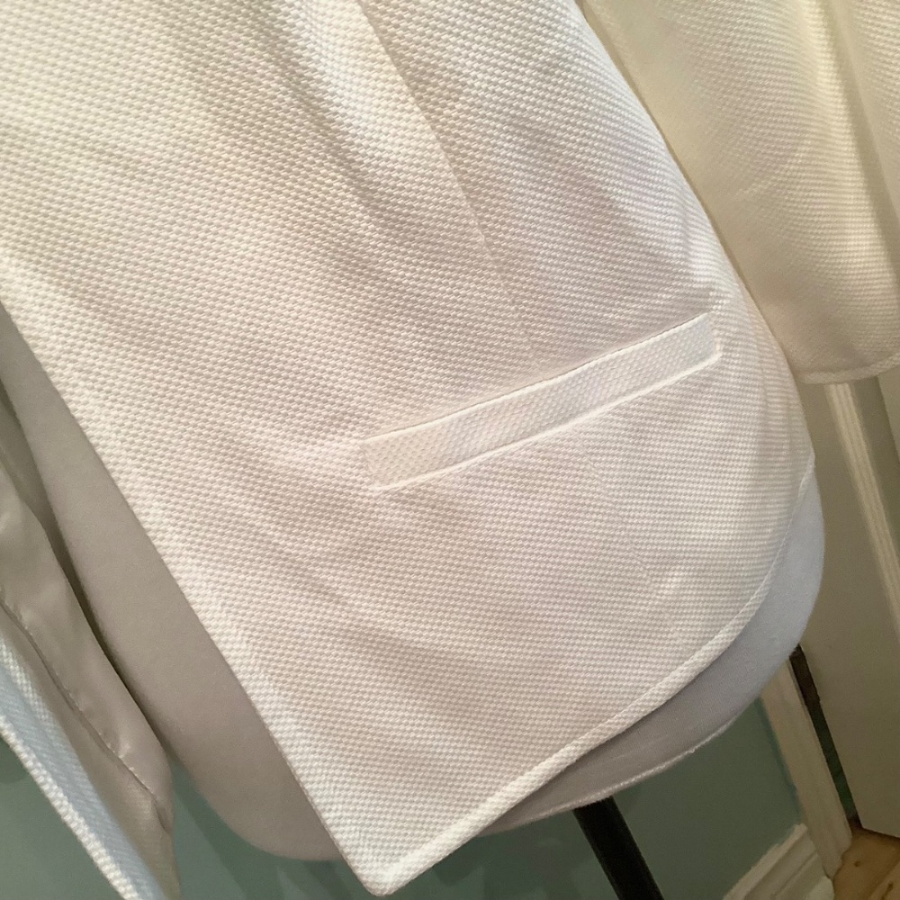 East 5th Women’s Jacket Size Large White Cotton Cropped Fully Lined - Picture 7 of 14